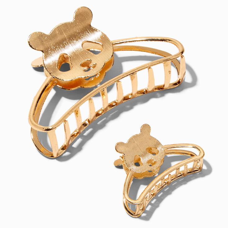 Gold Panda Hair Claws - 2 Pack,