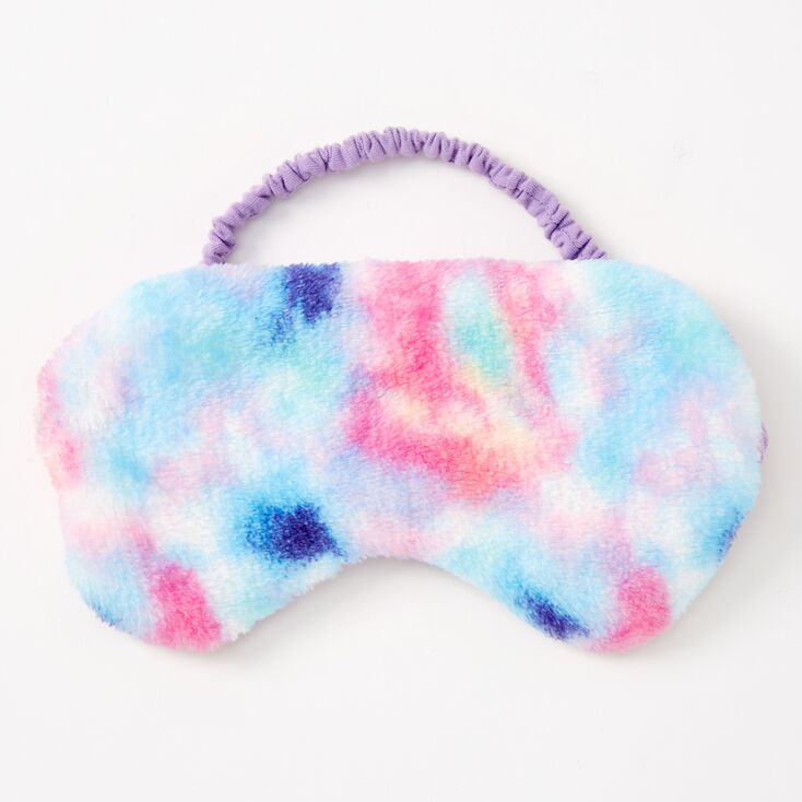 Pastel Tie Dye Plush Sleeping Mask,