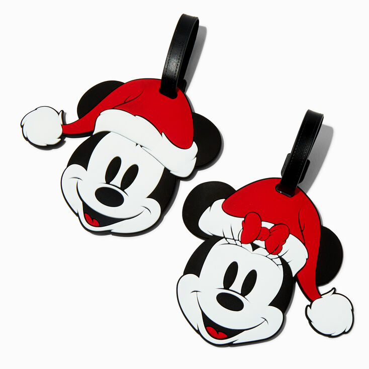 Disney Mickey & Minnie Mouse Christmas Luggage Tags - 2 Pack