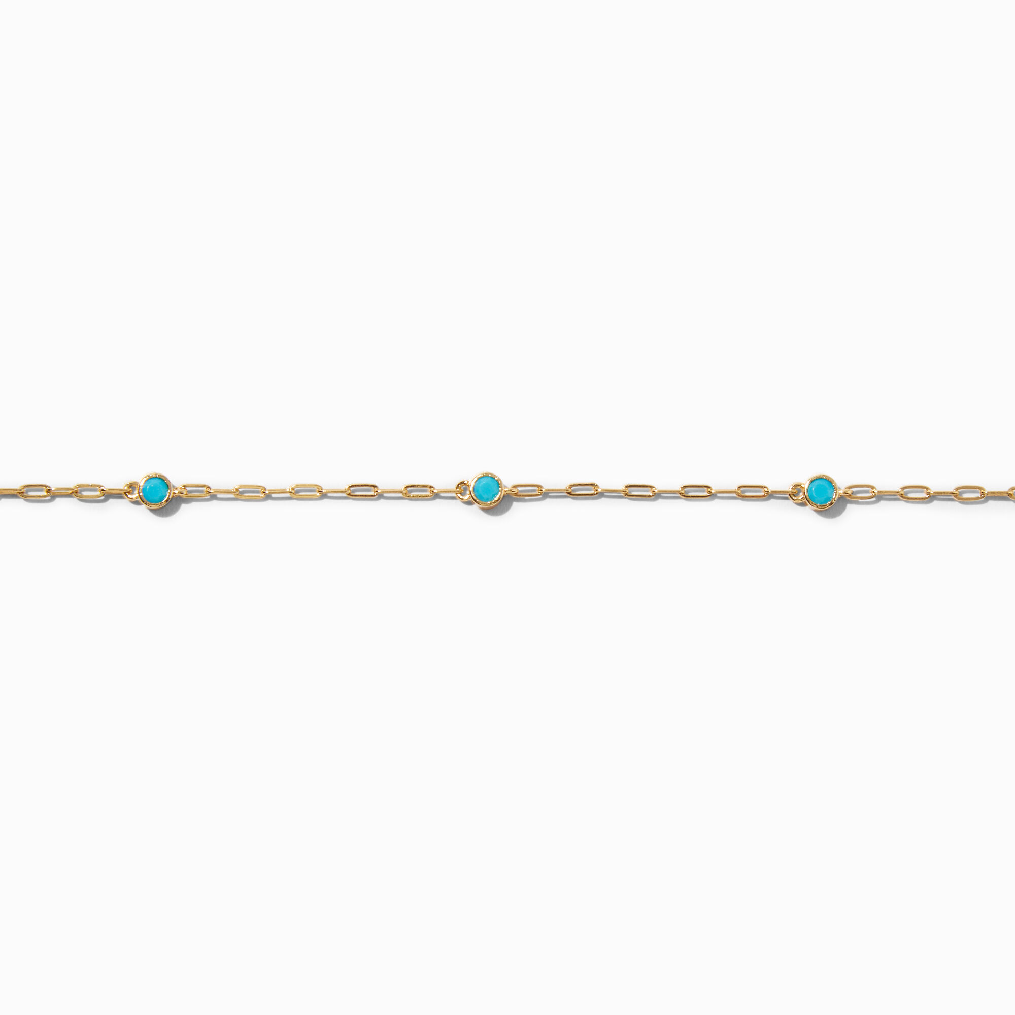 View Jam Rico X Claires 18K Gold Plated Turquoise Bezel Choker Necklace Yellow information