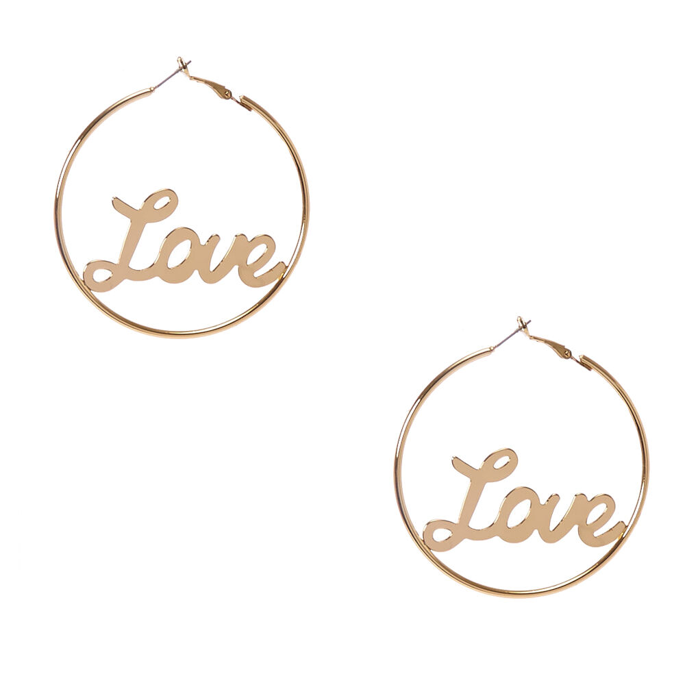 Claire's accessories shop hoop earrings