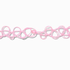 Mood Frog Pink Tattoo Choker Necklace,