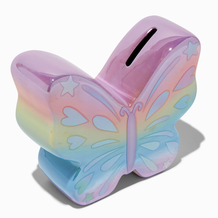 Rainbow Butterfly Coin Bank,
