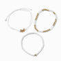 White &#39;&#39;Breathe&#39;&#39; Inspiration Beaded Bracelet Set - 3 Pack,