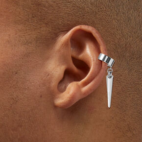 Silver-tone Spike Ear Cuffs- 3 Pack,