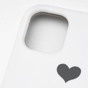 White Heart Phone Case - Fits iPhone 11,