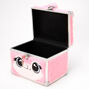 Furry Bunny Locking Makeup Case - Pink,