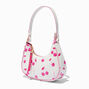 Pink Cherry White Shoulder Bag,