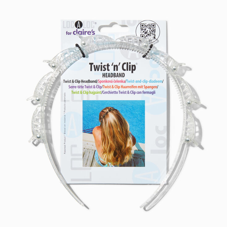 Localoc&reg; for Claire&#39;s Twist &#39;n&#39; Clip&reg; Clear Headband,