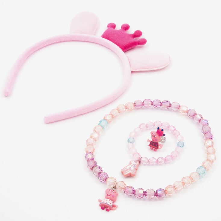 Peppa Pig&trade; Ears Headband and Jewellery Set &ndash; 4 Pack,