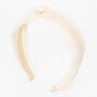 Ivory Polka Dot &amp; Lace Butterfly Headband,