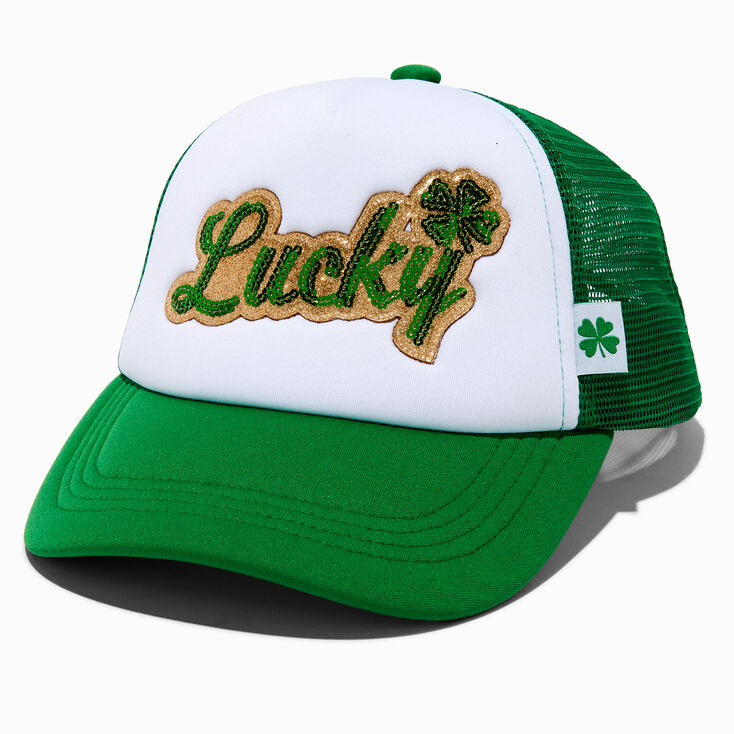 St. Patrick&#39;s Day &#39;&#39;Lucky&#39;&#39; Trucker Hat,