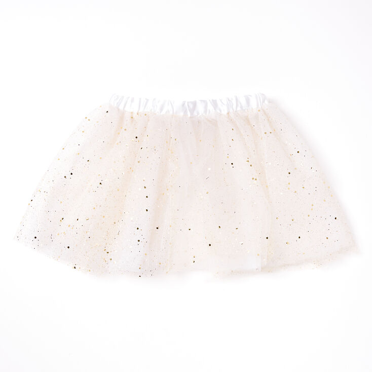 Claire&#39;s Club Disco Glitter Tutu - White,