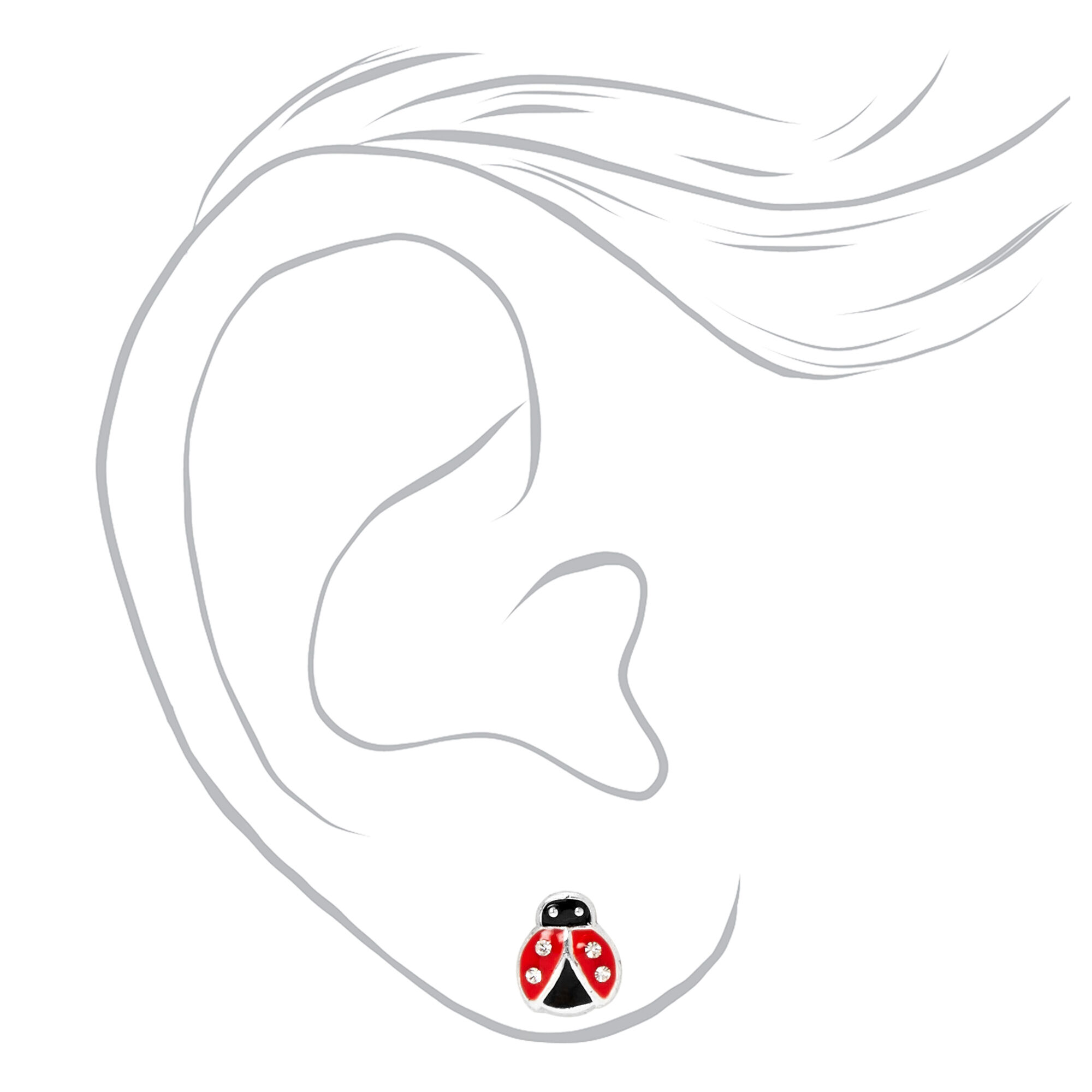 Claire's ladybug earrings deals
