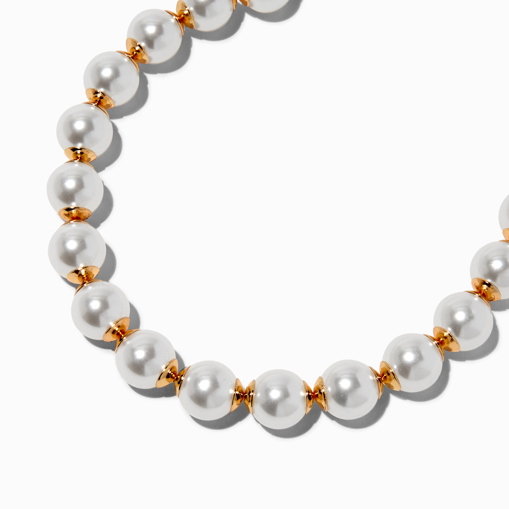 Large Pearl Statement Choker Necklace Claire s