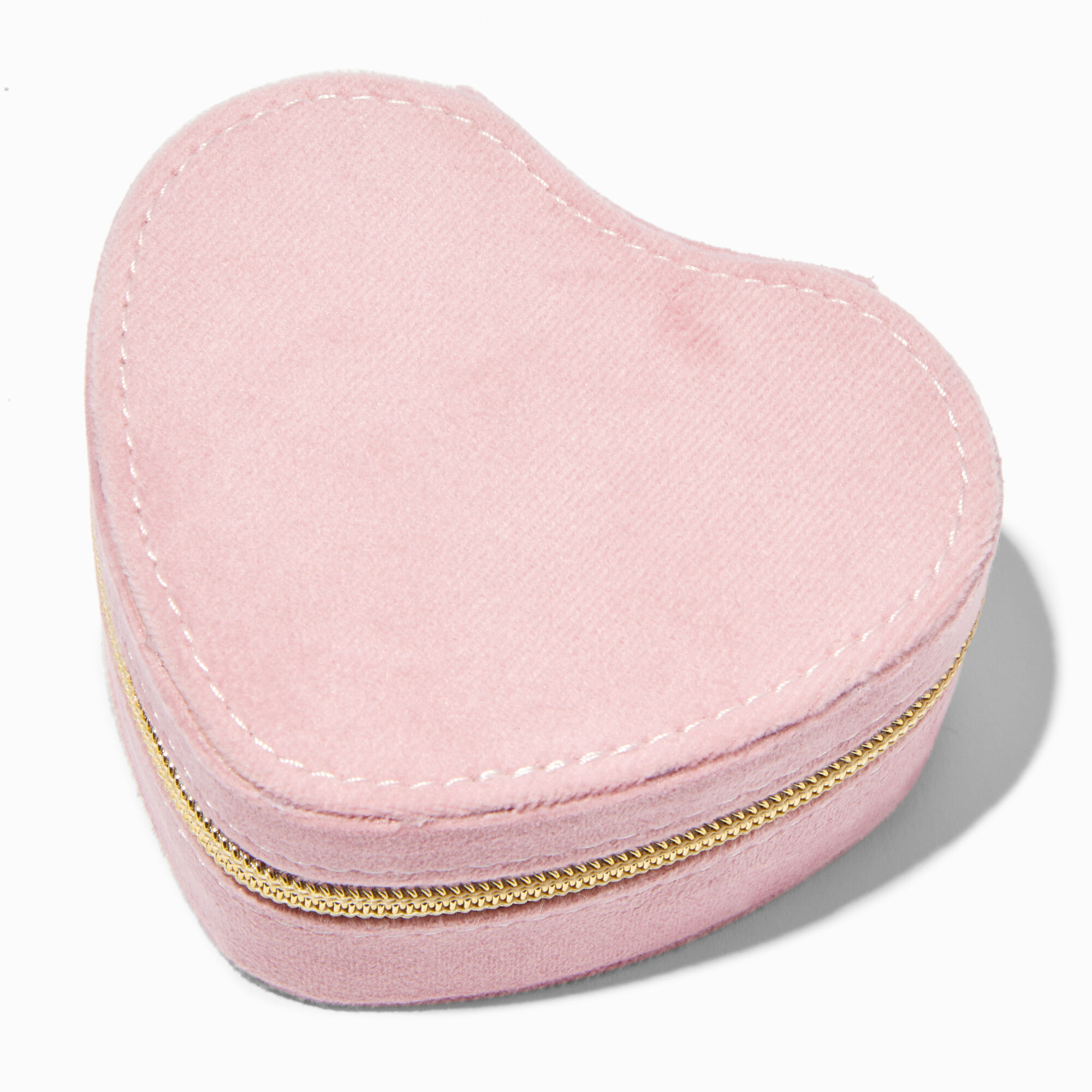 View Claires Blush Heart Jewelry Case Pink information