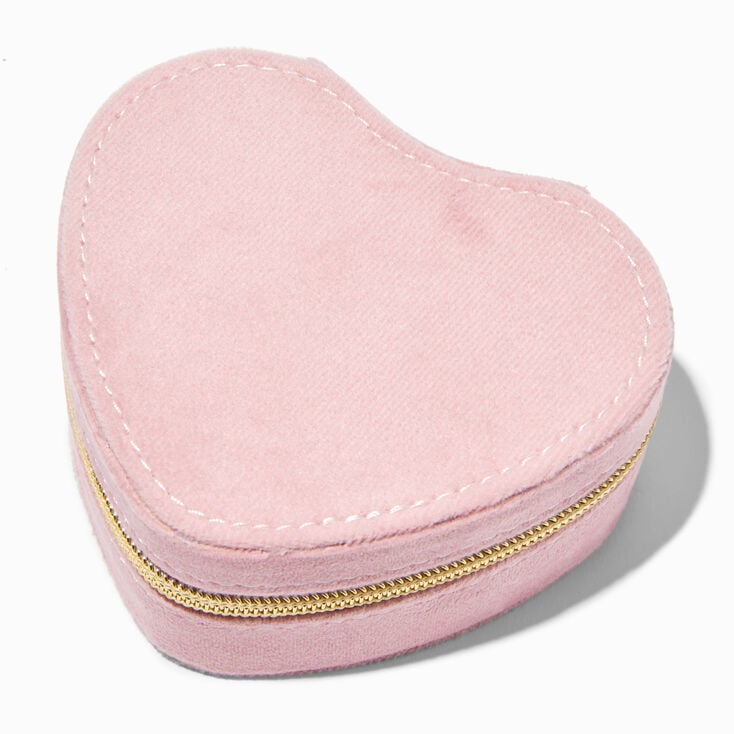 Blush Pink Heart Jewellery Case,