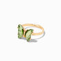 Butterfly Birthstone Gold Adjustable Ring - August,