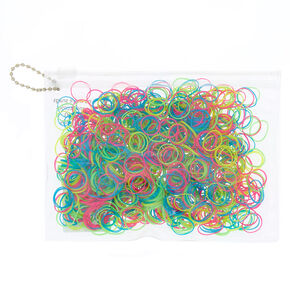 No More Snag Rainbow Hair Ties - 1000 Pack,