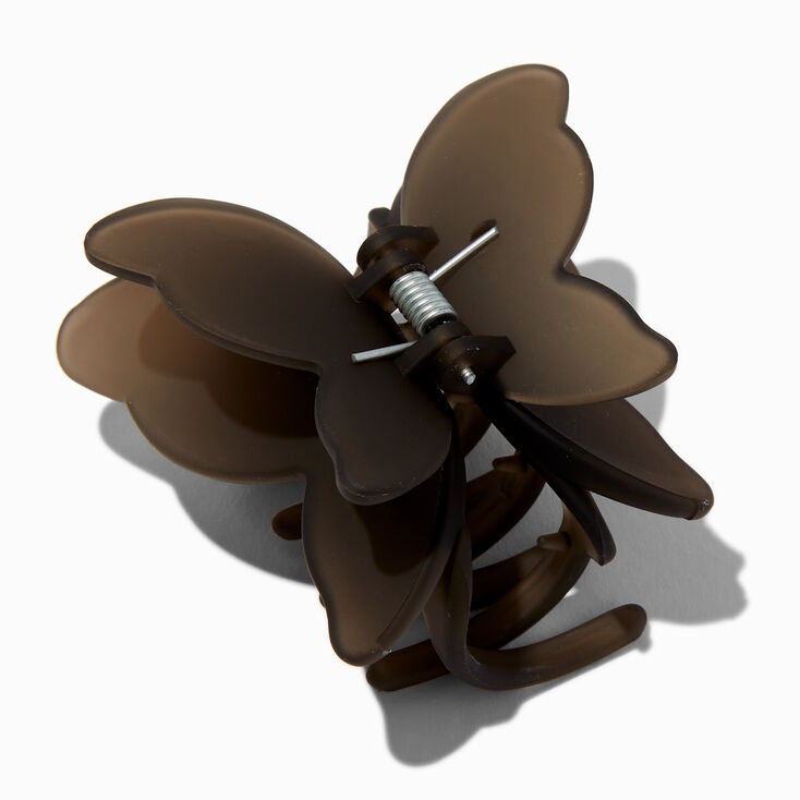 Black Butterfly Frosted Hair Claw,