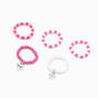 Claire&#39;s Club Heart Beaded Stretch Rings - 5 Pack,
