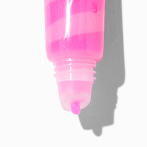 Claire&#39;s Club Pink Butterfly Lip Gloss Tube,