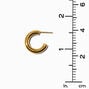 C LUXE by Claire&#39;s 18k Yellow Gold Plated 12MM Post Back Hoop Earrings,