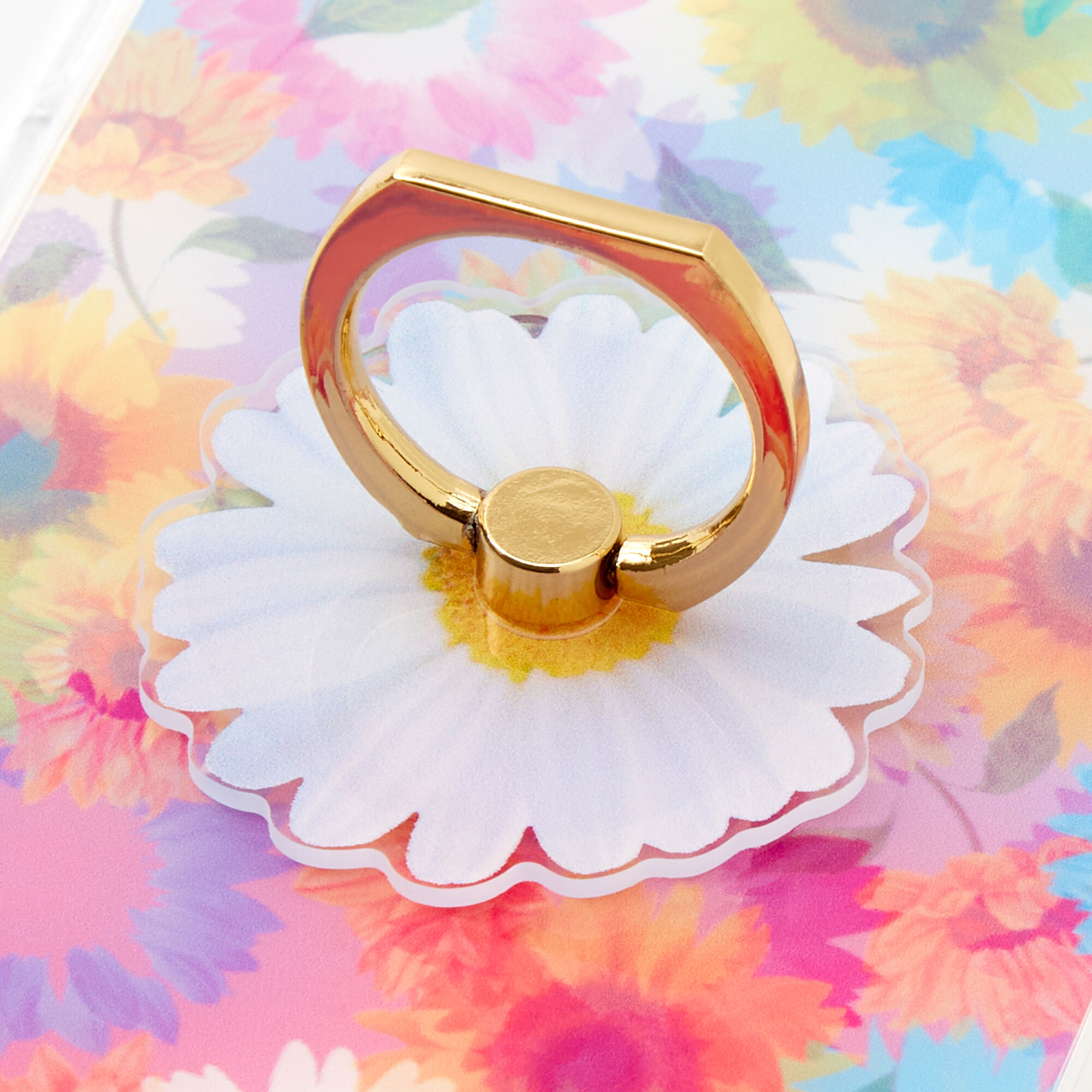 Daisy Ring Holder Protective Phone Case - Fits iPhone 11,