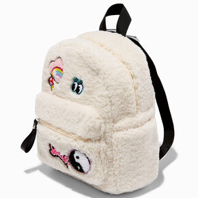 Y2K Patch Furry Mini Backpack,
