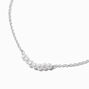 Silver-tone Faux Freshwater Pearl Pendant Necklace,