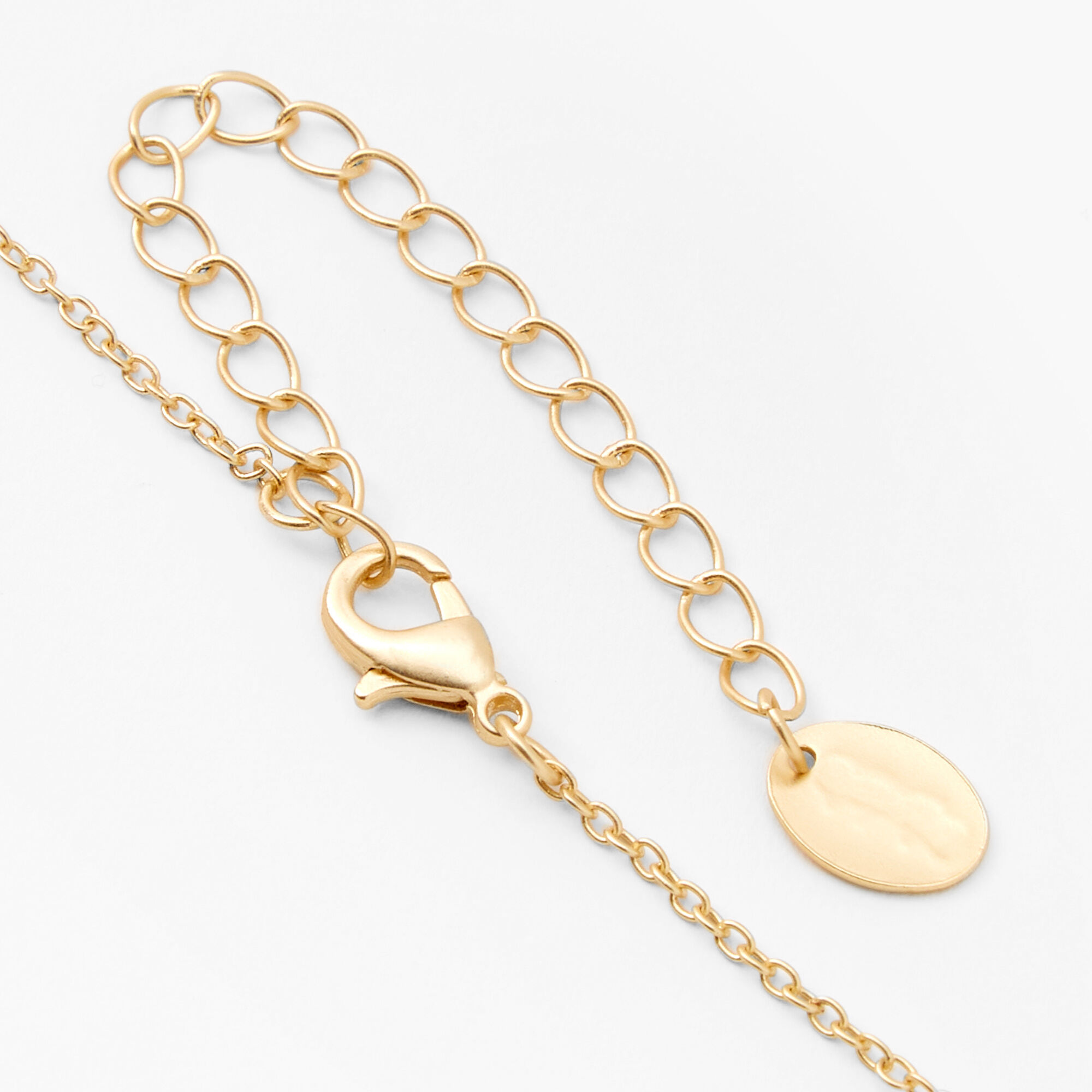 Gold Honeycomb Heart Pendant Necklace,