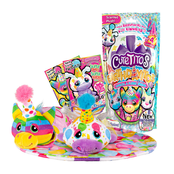 Cutetitos&trade; Birthdayitos Furry Party Friend Blind Bag - Styles May Vary,