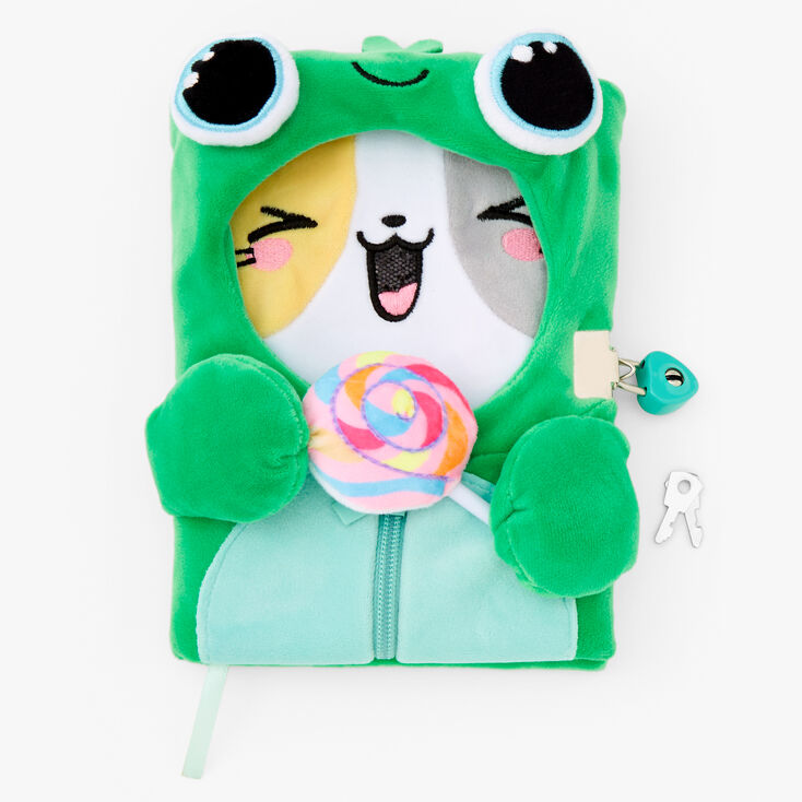 Frog Hoodie Cat Lock Diary,
