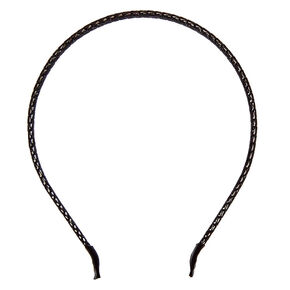Metallic Mesh Headband - Black,