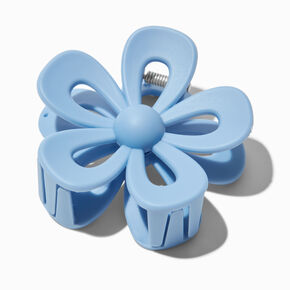 Light Blue Open Flower Hair Claw,