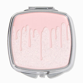 Pink Drip Compact Mirror,