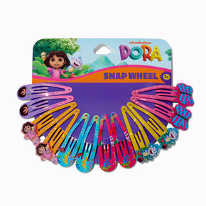 Nickelodeon&trade; Dora the Explorer Snap Hair Clips Wheel - 12 Pack,