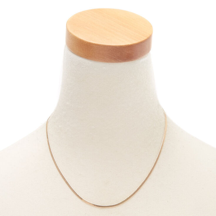 Gold Snake Chain Necklace,