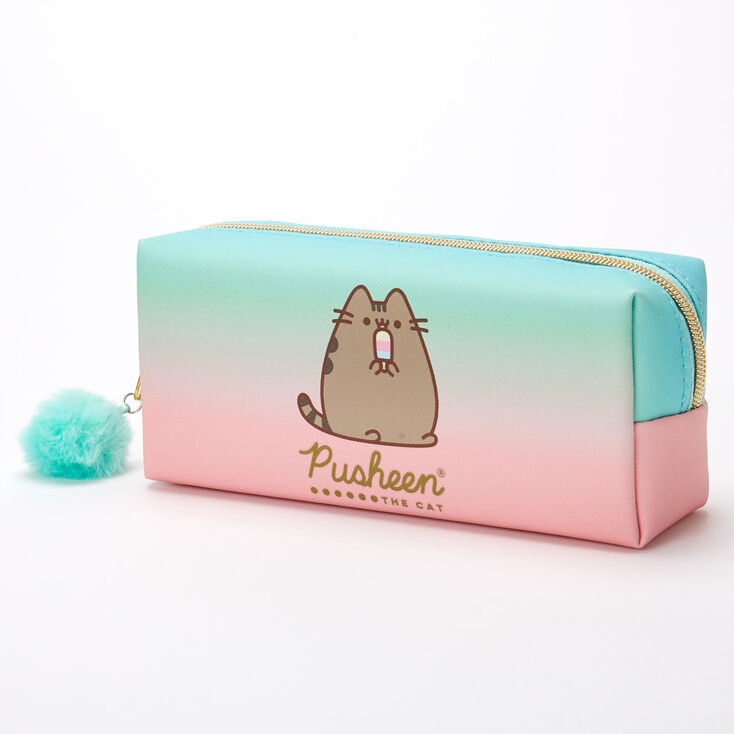 Claire's Trousse à crayons avec dégradé de couleurs Pusheen® - Vert menthe