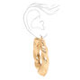 Gold 80MM Textured Twist Hoop Earrings,