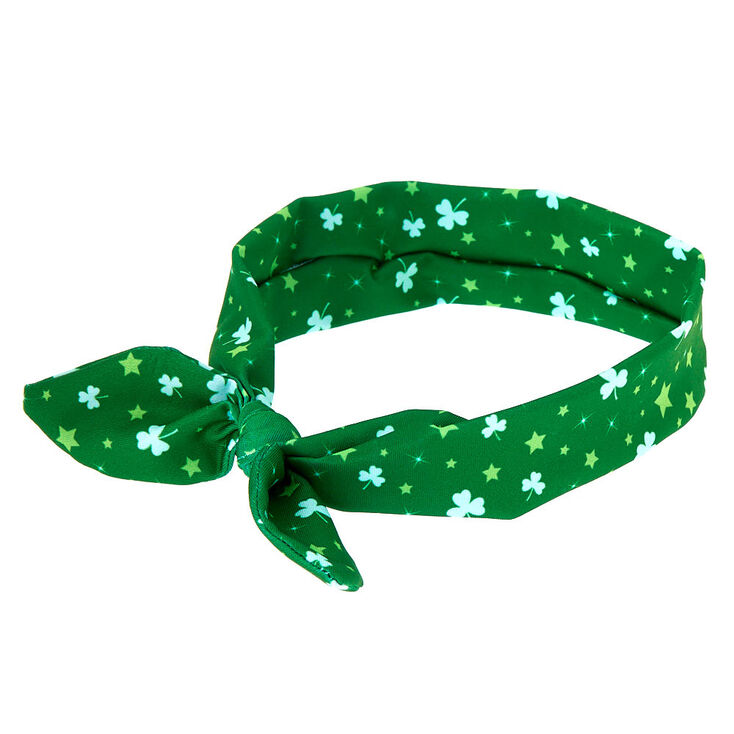 Shamrock Star Knot Headwrap - Green,