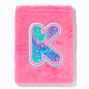 Bejeweled Initial Fuzzy Sketchbook - K,
