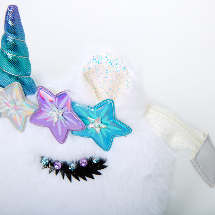 Grace the Unicorn Plush Pencil Case - White,