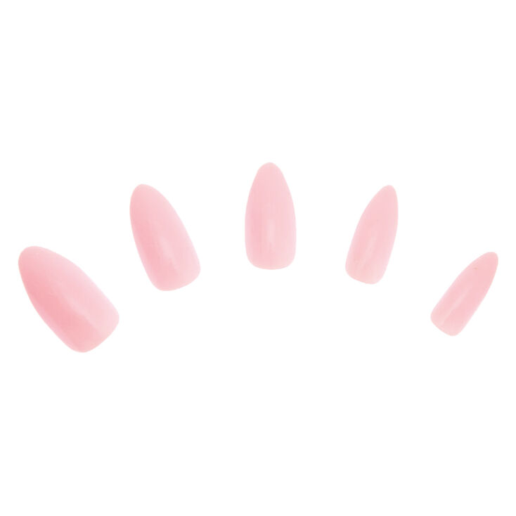 Glossy Stiletto Faux Nail Set - Blush, 24 Pack,
