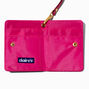 Fuchsia Pink Bling Wallet with Lanyard,