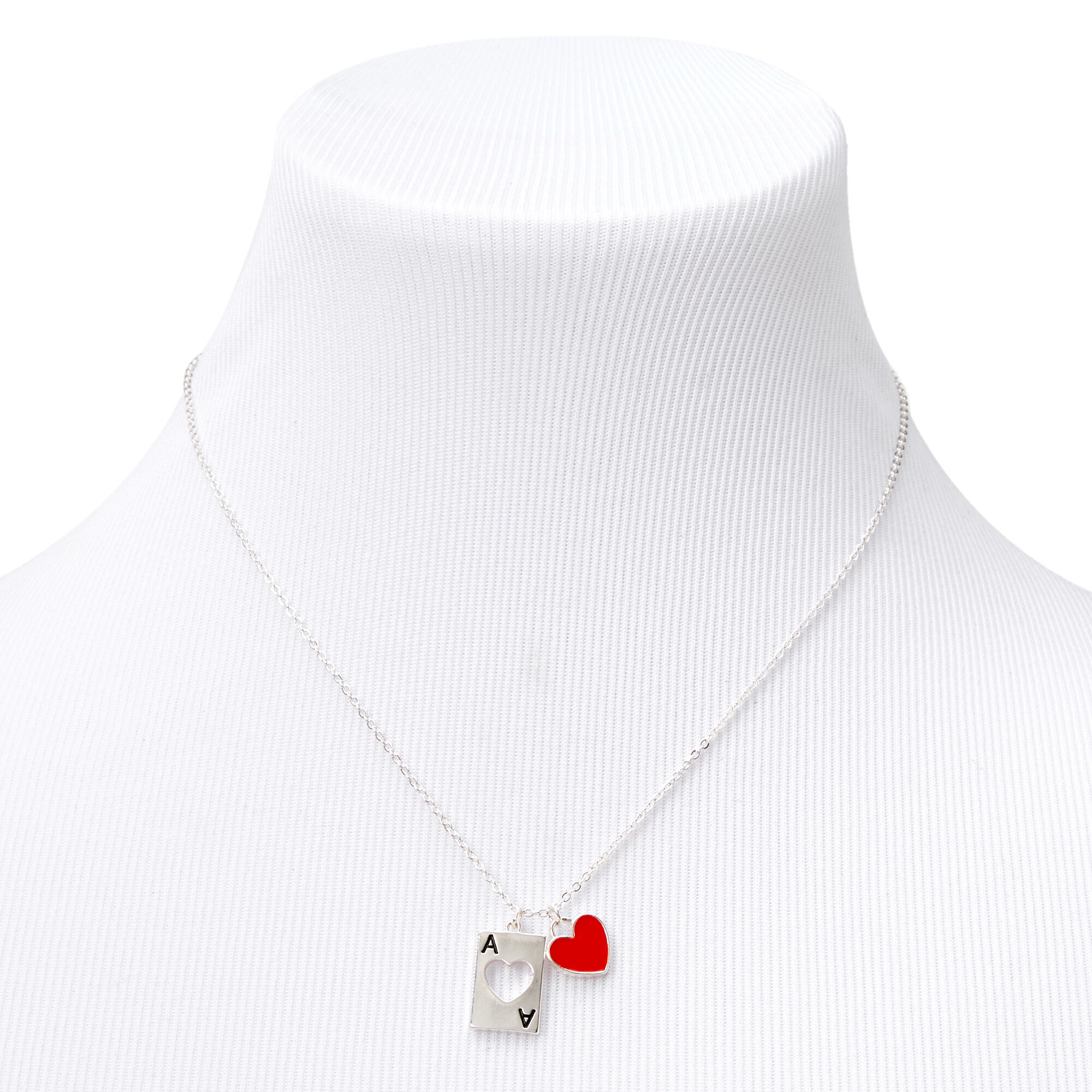 Silver Ace Of Hearts Pendant,