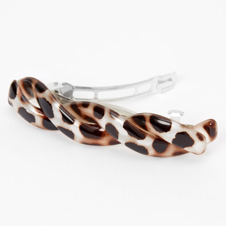 Chunky Twisted Tortoiseshell Barrette,