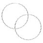 Silver 40MM Twist Hoop Earrings,