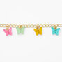 Butterfly Charm Bracelet - Gold,