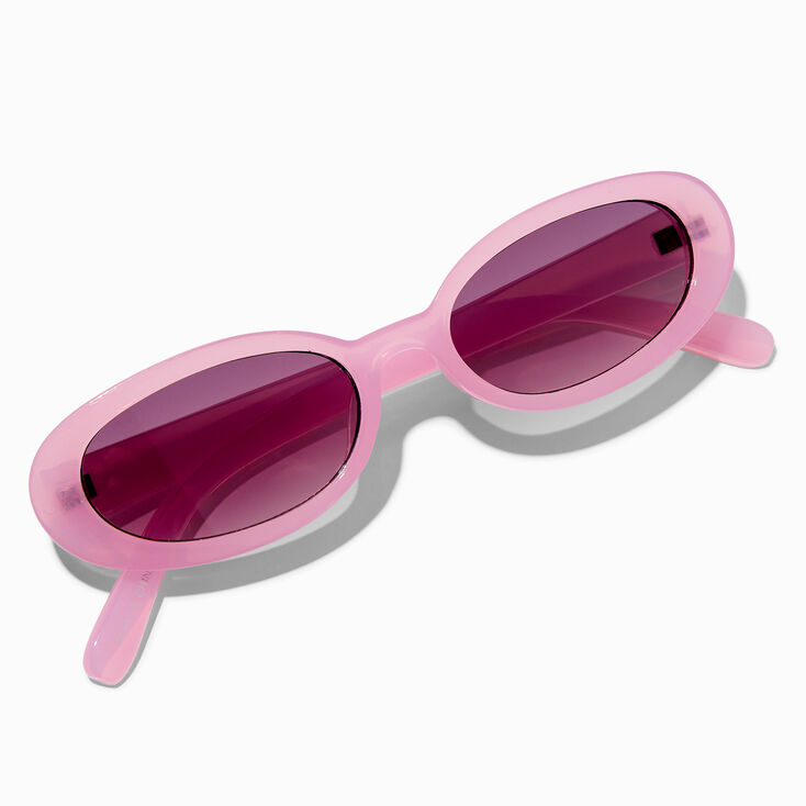 Lavender Oval Sunglasses